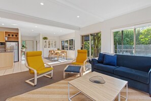 Open plan dining and living area