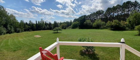 Enjoy your morning coffee looking out over the huge front yard.