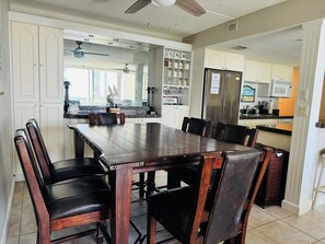 enjoy meal time with your family while admiring the oceanview