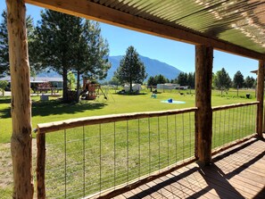 downstairs porch view off main living space