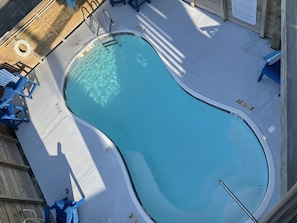 2nd floor view of pool