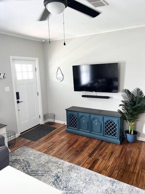 Entryway and living room tv