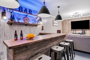 Relax, play some games, & have a beer in our brand new renovated game room.