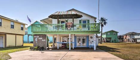 Galveston Vacation Rental | 4BR | 2BA | Stairs Required | 1,500 Sq Ft