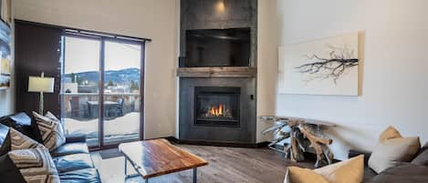 Cozy up by the fire | Sleeper sofa | Main Level