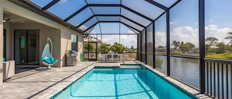 Private heated pool vacation rental in Cape Coral, Florida