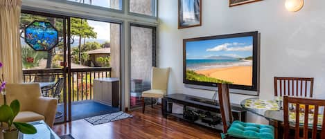 View of Haleakala Mountain from the living room