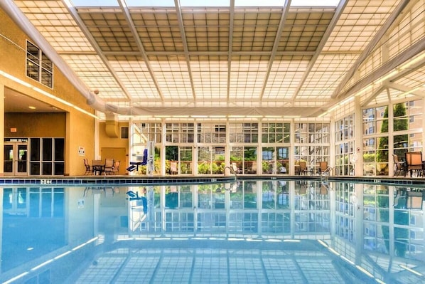 Large indoor pool.