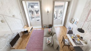 View of the bright living area from the bedroom #bright #view #porto #airbnbporto #portugal