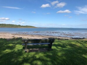 If you look at picture 1 you can see this bench from the bedroom window 