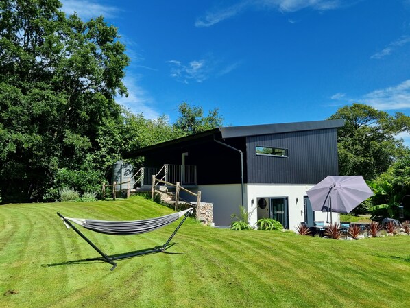 Large garden  and hammock