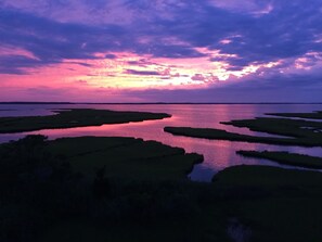 The colors after the sunset really can be this dramatic! 