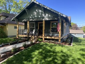 Porch Swing and 2 Adirondack Chairs