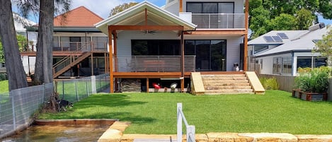 View of house from the jetty