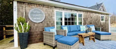 Expansive Deck w/ Water Views and Comfortable Seating