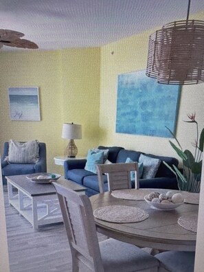 Open Concept living space, PRIVATE  BALCONY, Gorgeous Sunset & firework views!