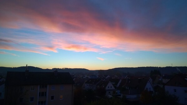 Blick vom Schlafzimmer 
