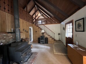 Wood Stove and Upper Loft