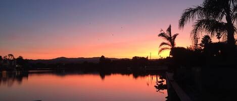 a San Mateo sunset from the back porch
