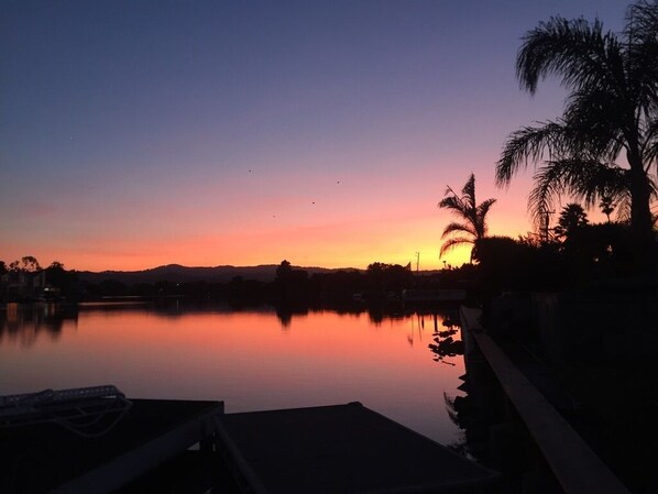 a San Mateo sunset from the back porch
