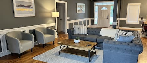 Cozy living room-a great space to relax in. 