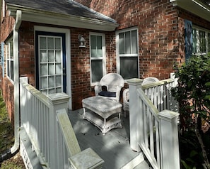 private deck (access from sunroom)