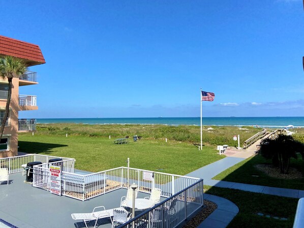 Beautiful views of the ocean right from your balcony.