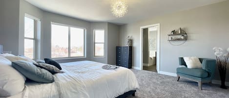 The main master bedroom with attached bath.