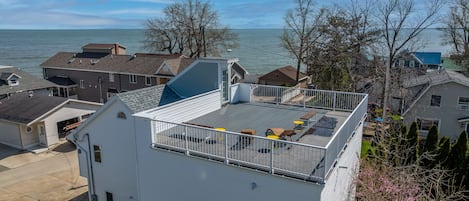 View of Roof Terrace and Lake Erie