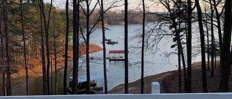 Beautiful lake view from your own private deck.