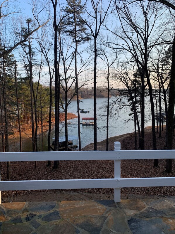 Beautiful lake view from your own private deck.