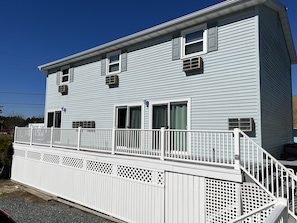 Each Villa has both a rear slider and a front door entrance