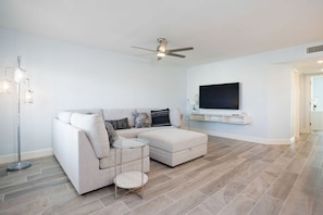 Enjoy a movie or a family game night gathered around the sectional.