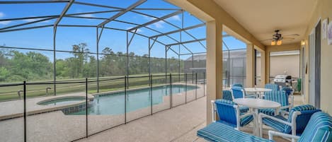 Amazing pool with South facing views! 
Enjoy swimming and grilling with family.