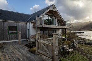 Wooden deck outside