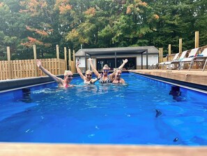 Fun for families and friends in the Lake Ann Lodge pool!