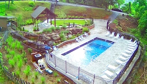 The new Timber Ridge Salt-water Heated Pool!