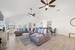 This is the main living room area of the home
