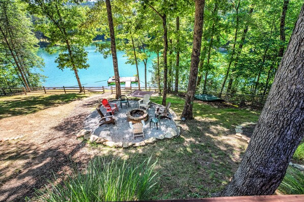 Lake view from deck