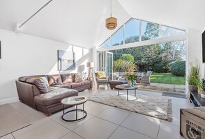 Kittiwake, Highcliffe-on-Sea: The bi-folding doors allow easy access to the garden