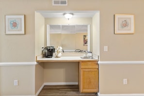 PVC308: PierView 308 | Living Area w/ Wet Bar