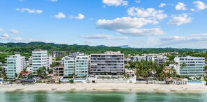 Aerial view of Casa del Mar and the beaches of Bucerias