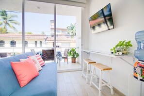 Sofa bed with a comfortable workspace