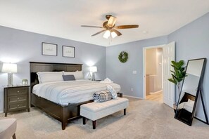 Master Bedroom with a king-sized bed