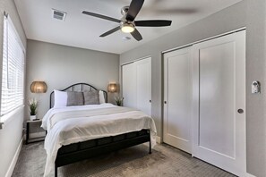 Master suite with two closets