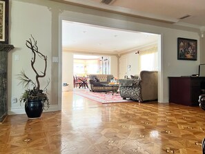 Family room (from formal living areas).