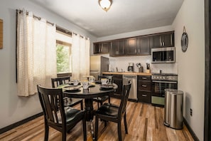 Fully stocked kitchen