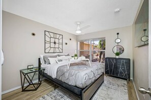 This lovely room has a queen-size bed, cabinets, and its own TV. Who wouldn't want a comfortable room to rest in after a long day at the beach? If you like what you see so far, send us a message as soon as possible!