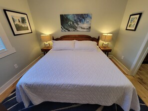 Master Bedroom with comfortable King Bed  (Linens provided)