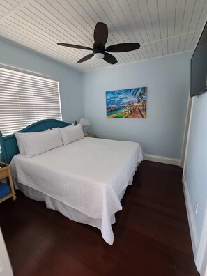 King bed and 50 inch TV